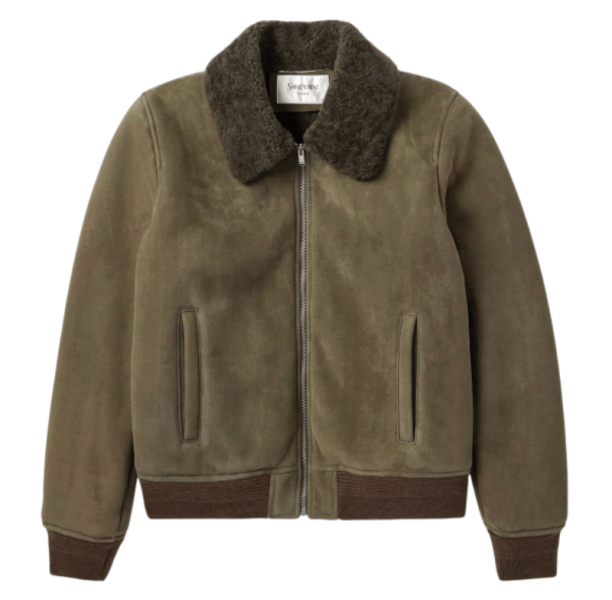 Saint Laurent Shearling Collar Jacket