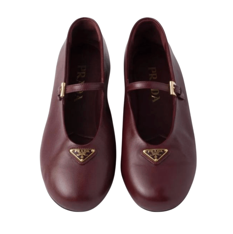  Prada Nappa Leather Ballerinas