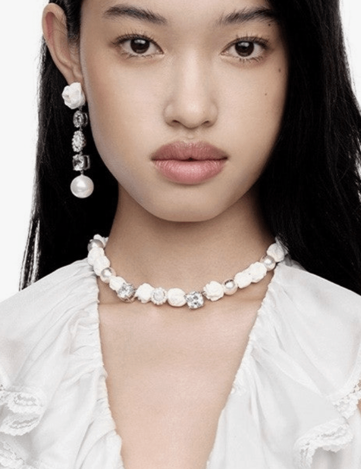 YVMIN X SHUSHUTONG Paper Ball Pearl Necklace