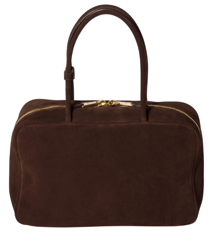 Dark Brown Suede Beau bag