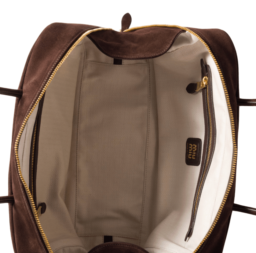 Dark Brown Suede Beau bag