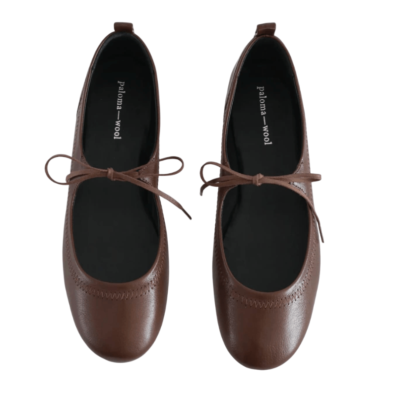 Paloma Wool Zora Ballet Flats Brown 