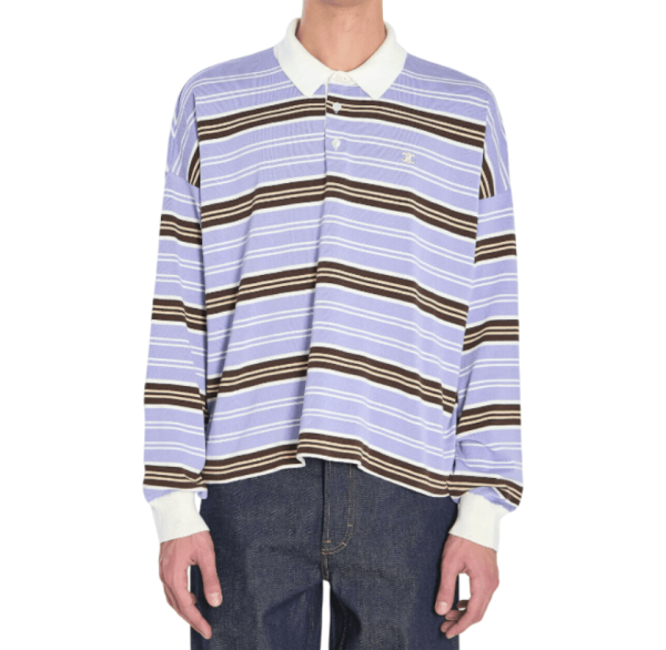 Celine Striped polo collar knitwear