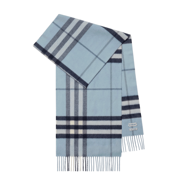 Checked cashmere scarf bank 81126361