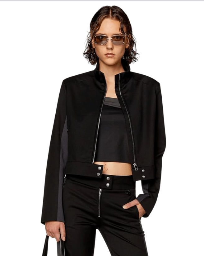 DIESEL G GAURI High-Neck Zip-Up Jacket