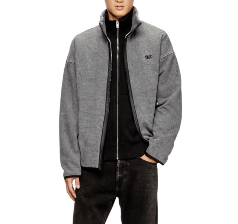S-baty-new zip-up sweatshirt with inner lining