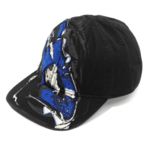 Diesel C-Eiffel Baseball Cap with Bold Oval D Black Blue