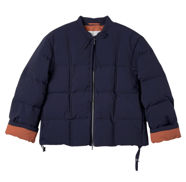  JIL SANDER High Neck Padded Down Jacket - Navy