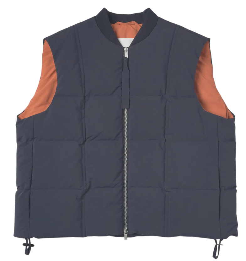 JIL SANDER Down Vest - Navy