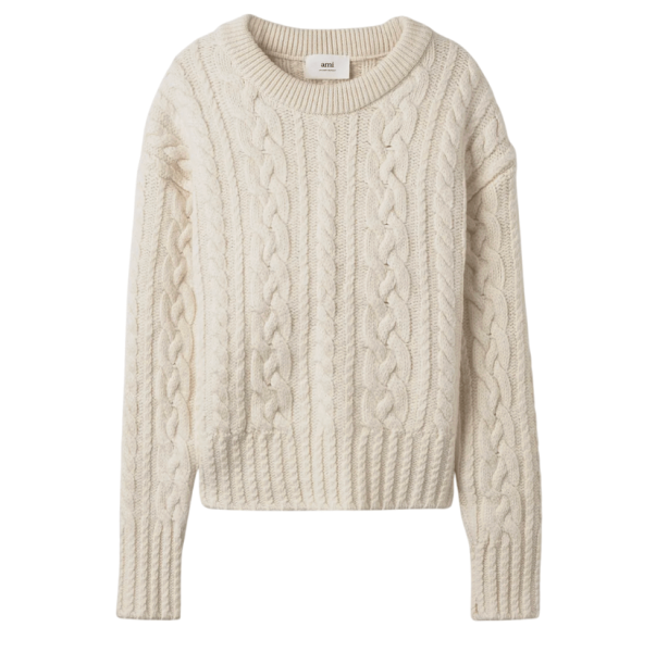 AMI ROUND NECK KNITS