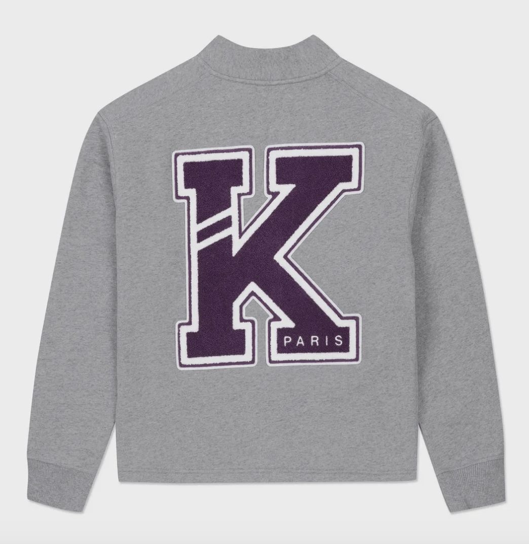 Kenzo Varsity Cardigan Pearl Grey