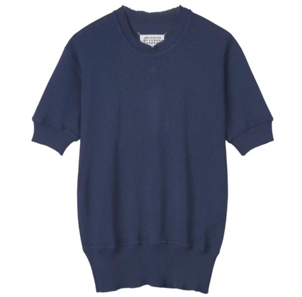 Maison Margiela Potato Sack Knit Top Cobalt Blue