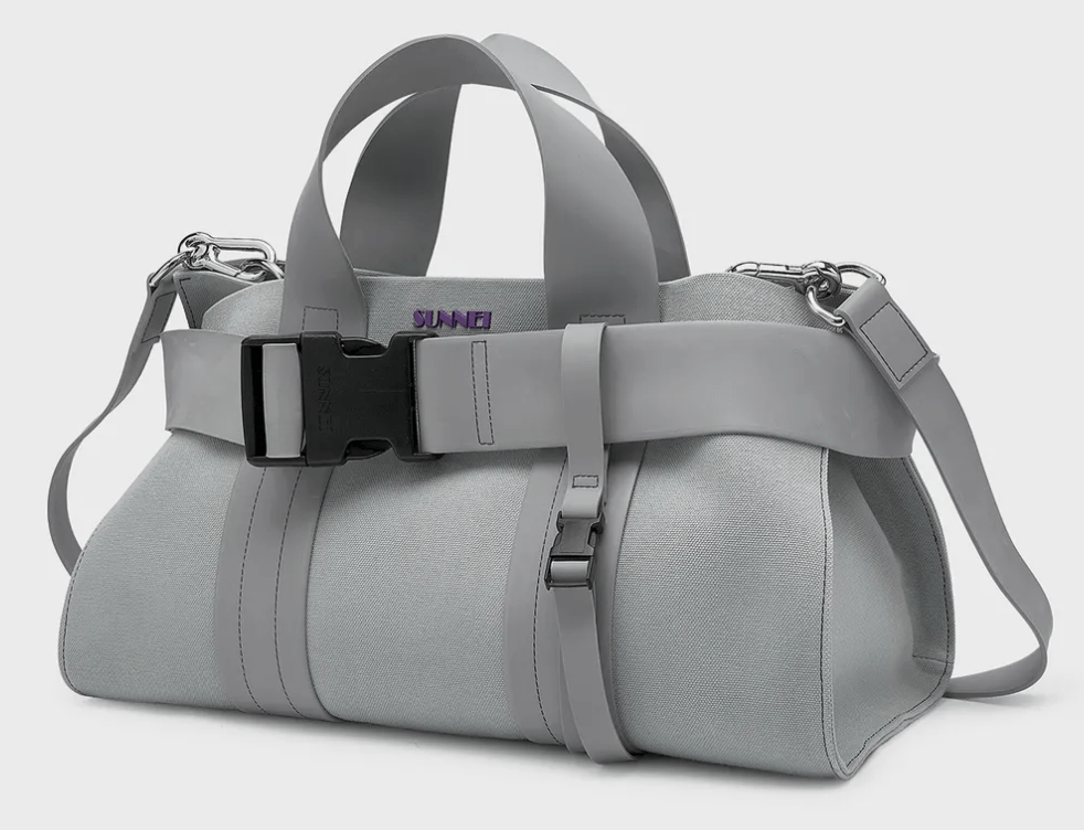  Sunnei Parallelepipedo Messenger Bag (Grey)