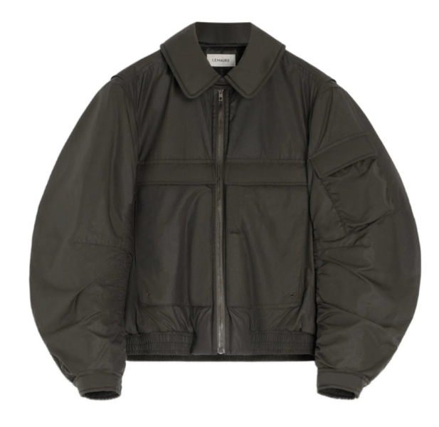 Lemaire Lightweight brown nylon jacket