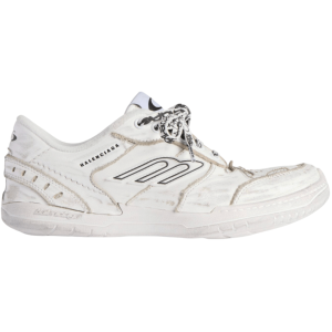 (W) Balenciaga Hamptons Medium Worn Out Sneaker In White