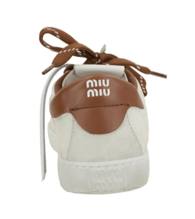 MIU MIU CALF LEATHER SNEAKERS