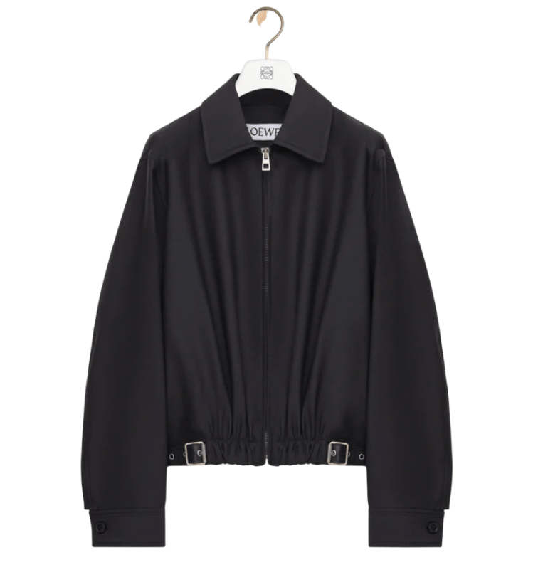 LOEWE Belted Zip Jacket Black 