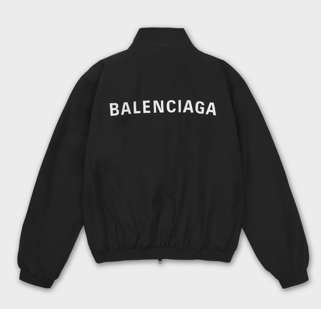 Balenciaga Jacket With Logo in Black