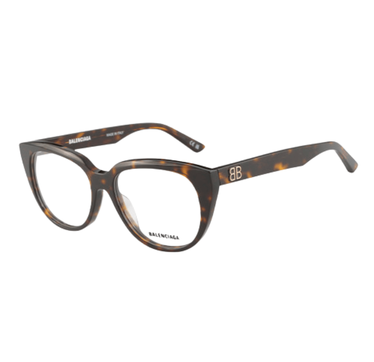 (W) Balenciaga Cat Eye Eyeglasses Havana