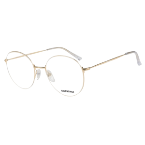 Balenciaga Oval Eyeglasses Gold BB0035O003