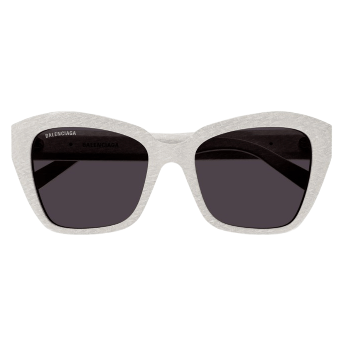 (W) Balenciaga Geometric Sunglasses White Grey