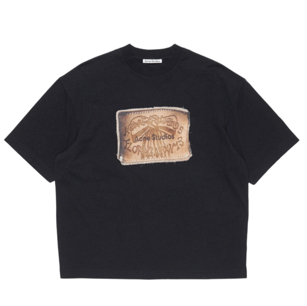 Acne Studios Logo T-Shirt Faded Black