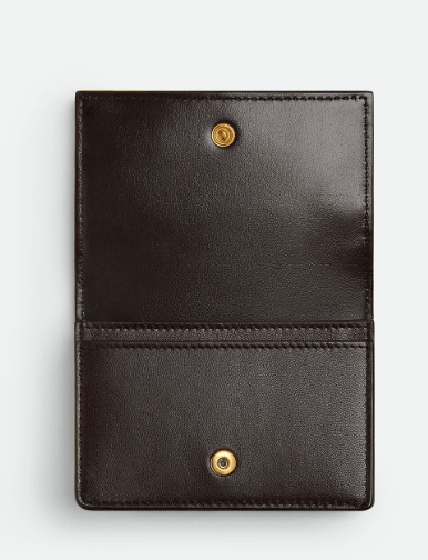 Bottega Veneta Intrecciato Business Card Case Fondant