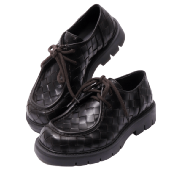 Bottega Veneta Intrecciato Leather Derby Shoes