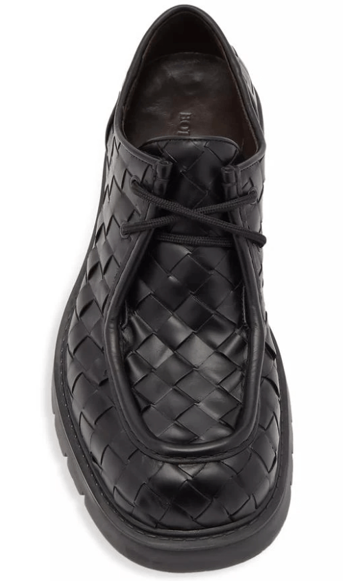Bottega Veneta Intrecciato Leather Derby Shoes