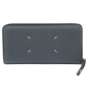 Maison Margiela Four Stitches Zip-Around Wallet Pebble Grey