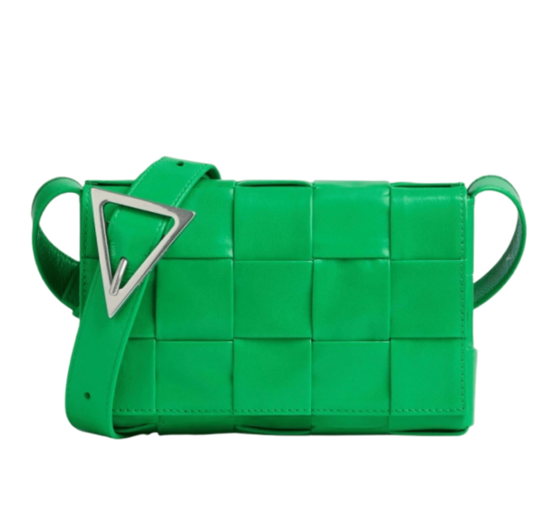 Bottega Veneta Small Leather Cassette Parakeet