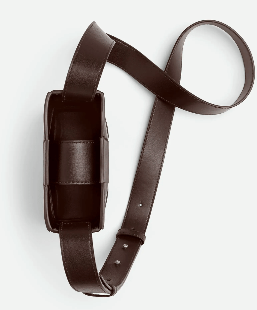 Bottega Veneta Mini Cassette Crossbody Bag Light Brown