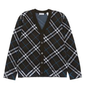 (Kids) Burberry Check Cardigan Brown