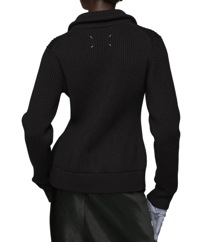 Wool zipped cardigan