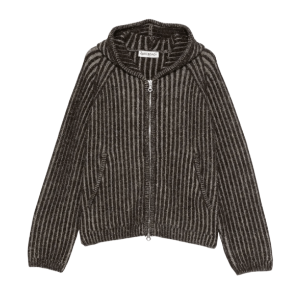 LEVEL HOOD Vanise Brown Stripe Isels Wool 