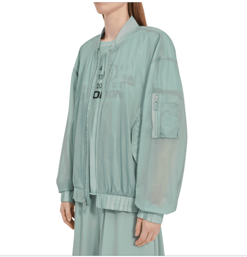 Blue Nylon Sports Jacket MM6 x Salomon