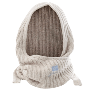 Beige Wool Mix Balaclava 
