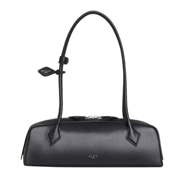 Alaia Le Teckel Medium Bag in Goatskin Black