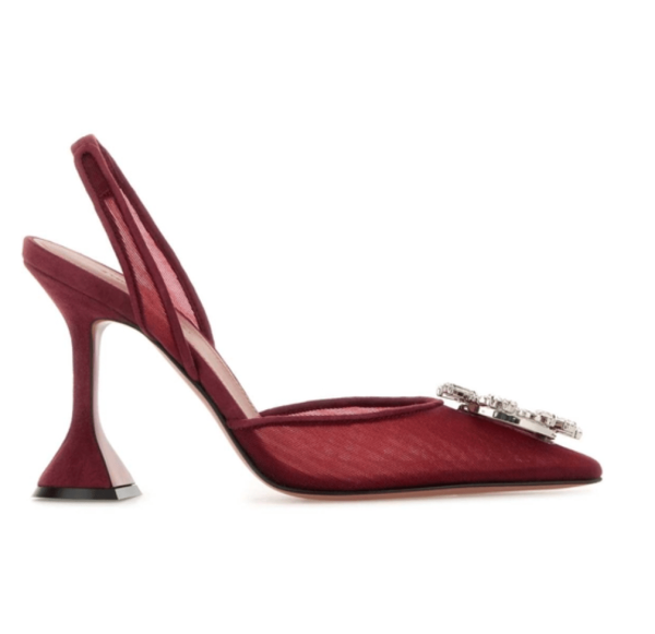 Amina Muaddi Begum Embellished Slingback Pumps