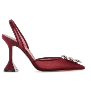 Amina Muaddi Begum Embellished Slingback Pumps