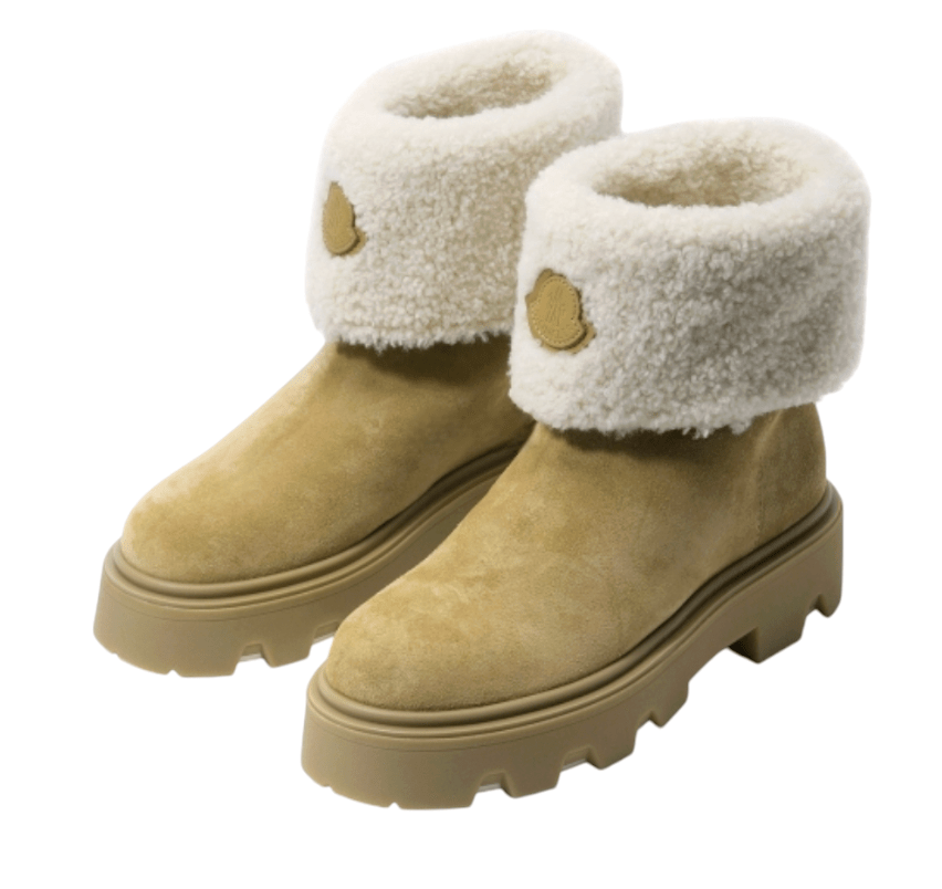 Moncler Enfant shearling-trimmed Ankle Boots 