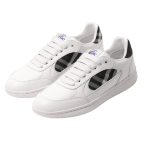  Leather Check Terrace Sneakers