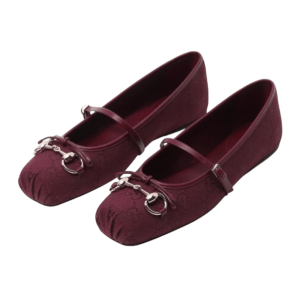 (W) Gucci Horsebit Ballet Flat Rosso Ancora Red