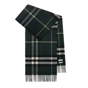 (W) Burberry Check Cashmere Scarf Anchor