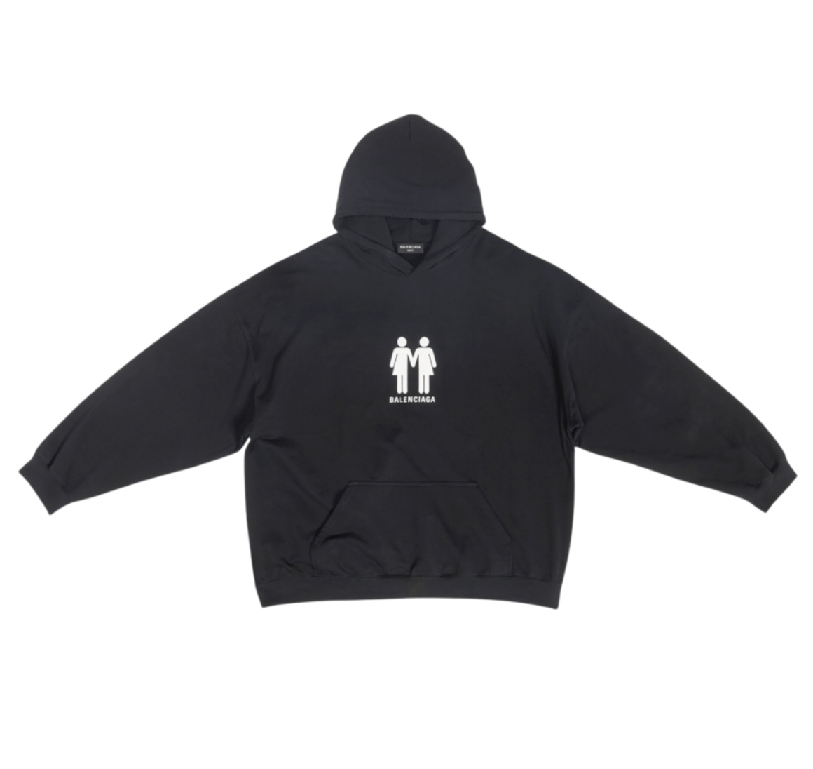 Balenciaga Pride 22 Boxy Fit Hoodie Black