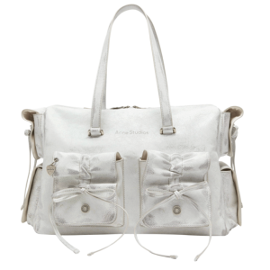Acne Studios Multipocket Tote Bag White Grey