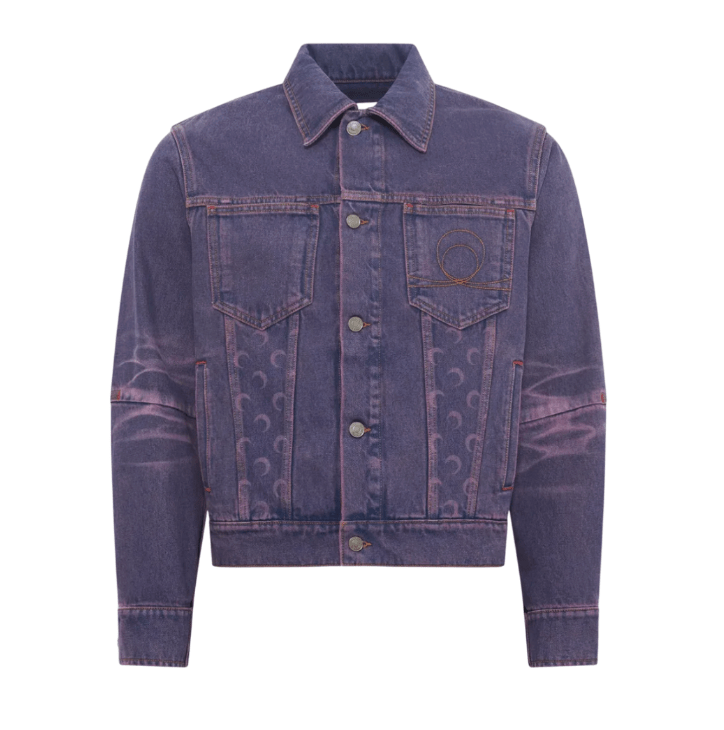 MOON LASER DENIM TRUCKER JACKET PU20 LAVENDER