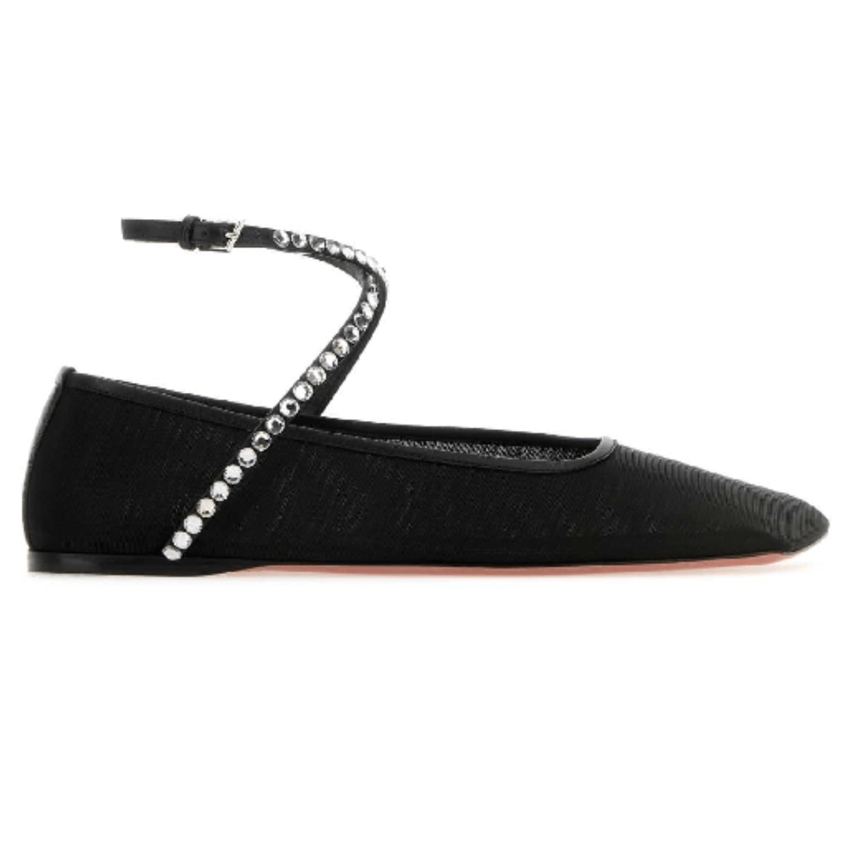 Amina Muaddi Ane Mesh Crystal