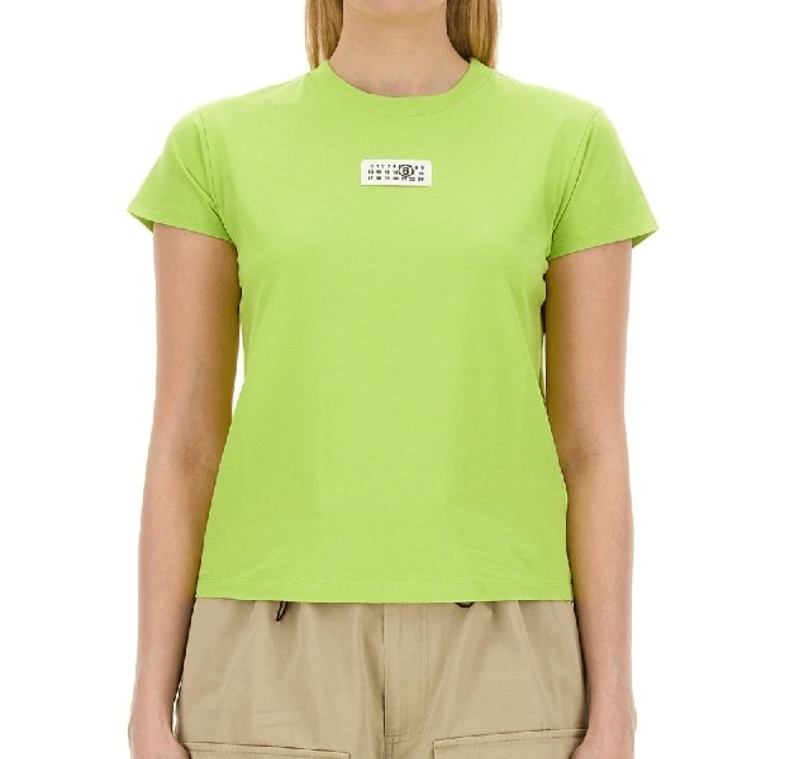 Number logo patch short sleeve t-shirt