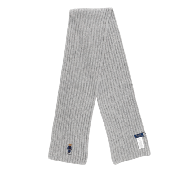 Polo Ralph Lauren Unisex Polo Bear Cable-Knit Wool Scarf